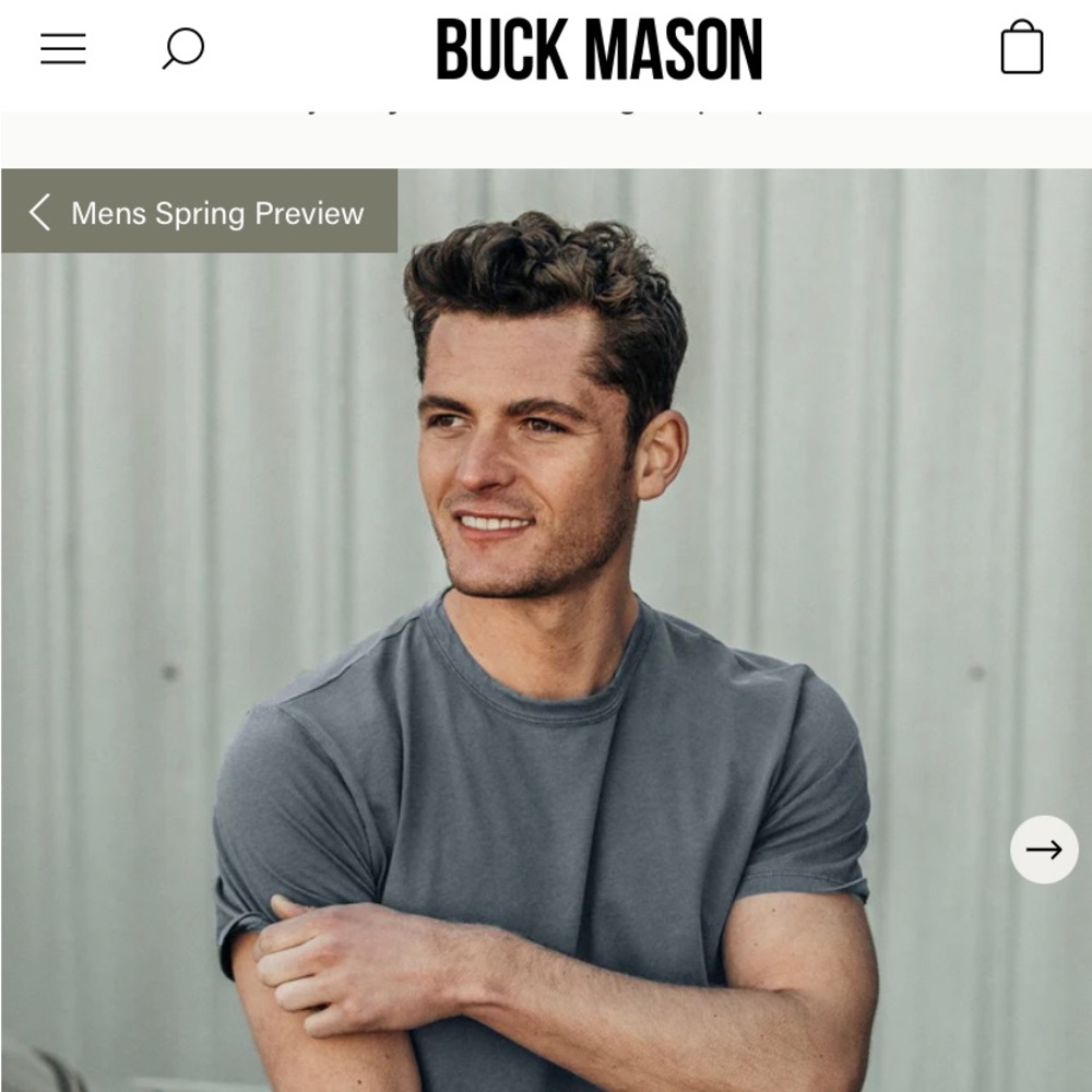 Buck Mason Mens curved hem tee bundle